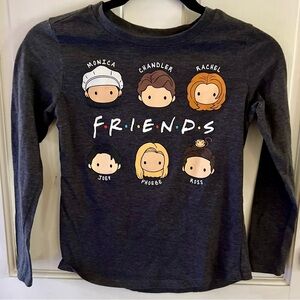 FRIENDS Girls Gray Longsleeve Shirt, Size 7/8
